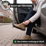 Wygodne sneakersy z bocznym zamkiem, szeroka stopa