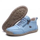 Wygodne sneakersy z bocznym zamkiem, szeroka stopa