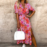 Sukienka Maxi w Kwiatowy Print