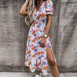 Sukienka Maxi w Kwiatowy Print