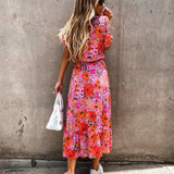 Sukienka Maxi w Kwiatowy Print