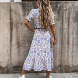 Sukienka Maxi w Kwiatowy Print