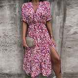 Sukienka Maxi w Kwiatowy Print