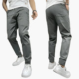 Męskie Spodnie Chinos Dopasowane Eleganckie Casual