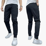 Męskie Spodnie Chinos Dopasowane Eleganckie Casual