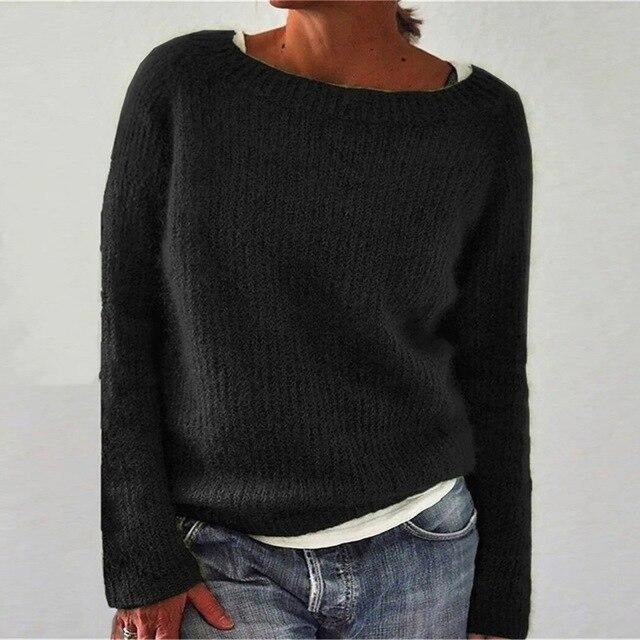 Miękki Sweter Damski o Klasycznym Kroju