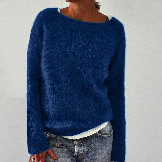 Miękki Sweter Damski o Klasycznym Kroju
