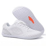 Uniwersalne sneakersy z szerokim przodem i siatkową cholewką