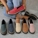 Mokasyny na grubej podeszwie eleganckie wygodne buty loafers