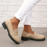 Mokasyny na grubej podeszwie eleganckie wygodne buty loafers