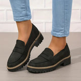 Mokasyny na grubej podeszwie eleganckie wygodne buty loafers
