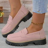 Mokasyny na grubej podeszwie eleganckie wygodne buty loafers