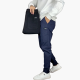 Męskie Spodnie Chinos Dopasowane Eleganckie Casual