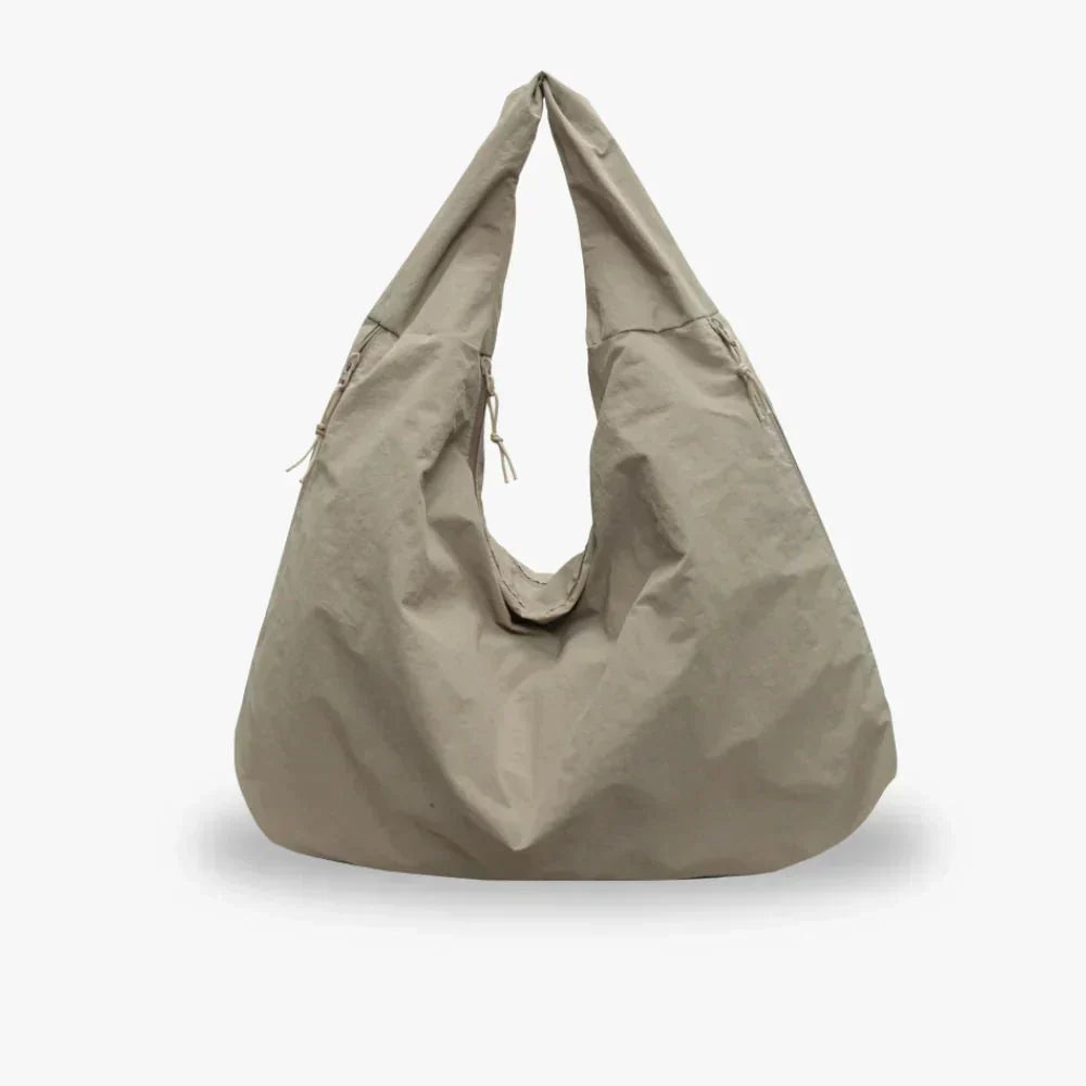 Duża Torebka Damska Hobo Casual Materiałowa