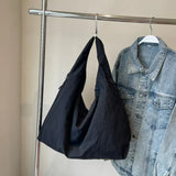 Duża Torebka Damska Hobo Casual Materiałowa