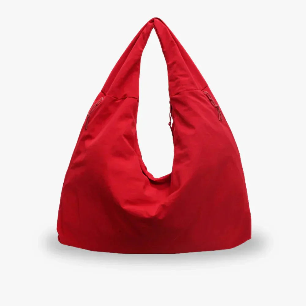 Duża Torebka Damska Hobo Casual Materiałowa