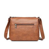 Torebka Damska Crossbody Vintage z Kieszeniami Stylowa