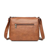 Torebka Damska Crossbody Vintage z Kieszeniami Stylowa