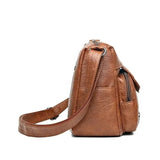 Torebka Damska Crossbody Vintage z Kieszeniami Stylowa