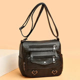 Torebka Damska Crossbody Vintage z Kieszeniami Stylowa