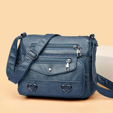 Torebka Damska Crossbody Vintage z Kieszeniami Stylowa