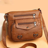 Torebka Damska Crossbody Vintage z Kieszeniami Stylowa