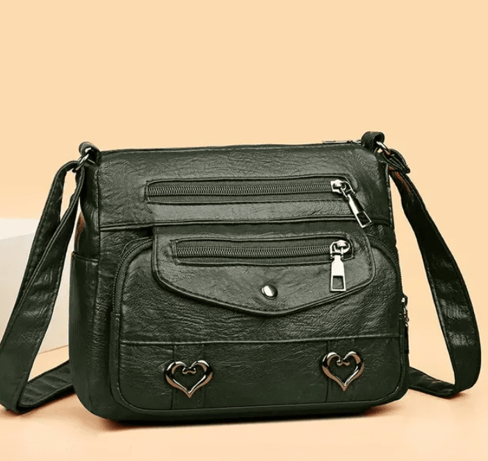 Torebka Damska Crossbody Vintage z Kieszeniami Stylowa
