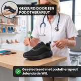 Wygodne sneakersy na szeroką stopę z siateczki